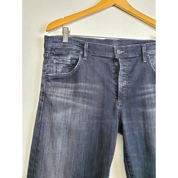 Citizens Of Humanity Jeans Emerson Womens 32 Slim Boyfriend Black Button Fly - Picture 3 of 12